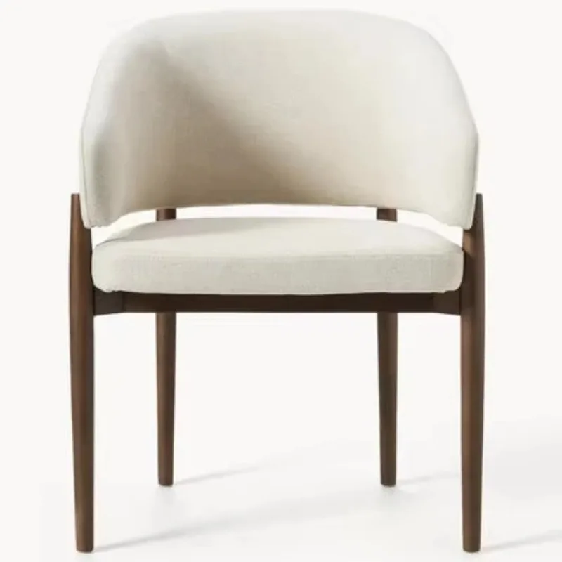 Thickened Solid Wood Dining Chair Household Nordic Designer Ash Chair Modern Minimalist Hotel High-end Armchair Muebles Silla It