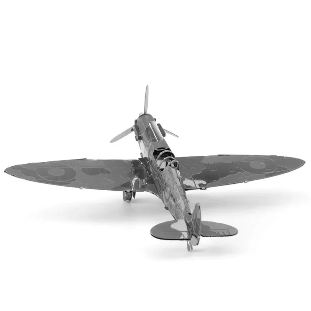 3D Spitfire Home Decor Metal FigurinePuzzle DIY High Difficulty Hand-assembled Model Desk Decoration Decorative Birthday Gifts