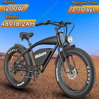 Electric Bicycle 1200W Motor 48V18.2AH Lithium Battery Retro E-bike Motocross Adult 26*4.0 Fat Tire All-terrain Electric Bike