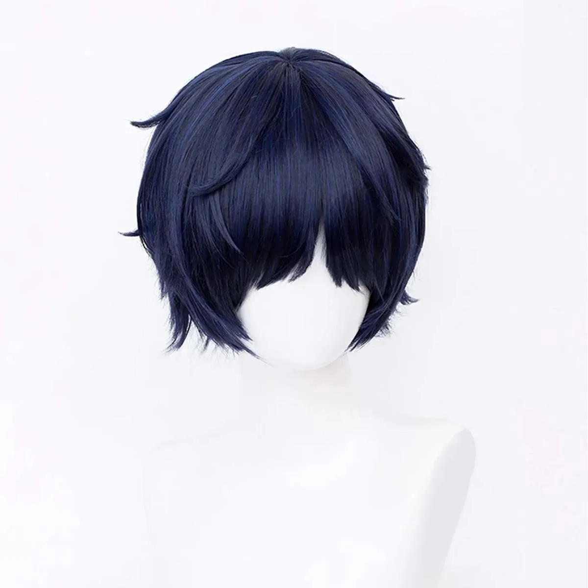Halloween Party Men Your Lie in April Arima Kousei Cosplay Short Blue Black Hair Wig