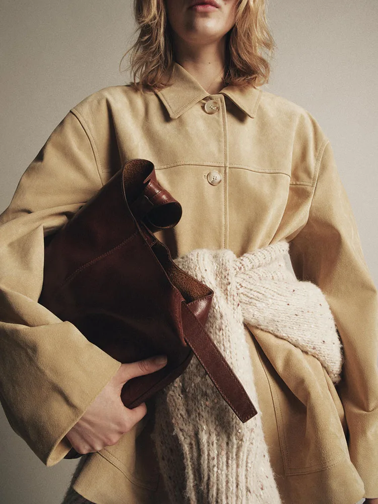 

Милая повседневная модная женская байкерская куртка, верхняя одежда, Новое поступление, осень 2022, мягкое кожаное пальто с откидным воротником