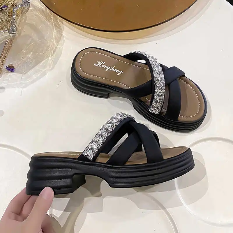 

Осенне-весенняя нескользящая женская обувь, тапочки Sansalias, элегантные вечерние сандалии, кроссовки, спортивные предложения, супербрендовые подарки