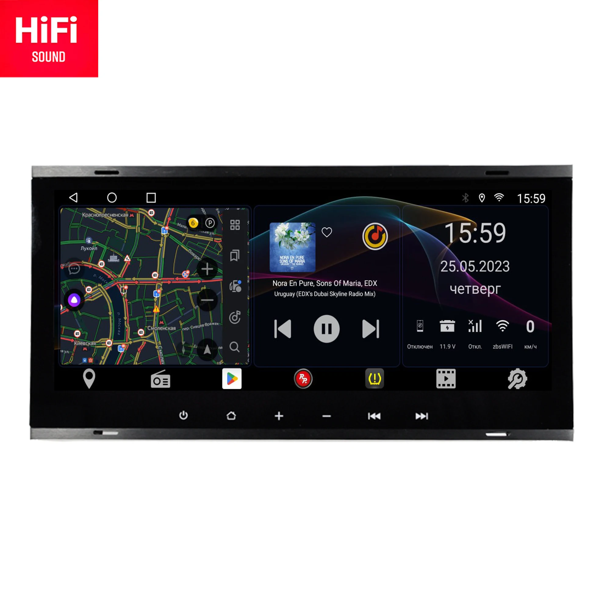 Redpower 71144 car radio for Volkswagen Touareg (09.2002-02.2010), Multivan T5 (04.2003-07.2015), Transporter T5 (10.2002-07)