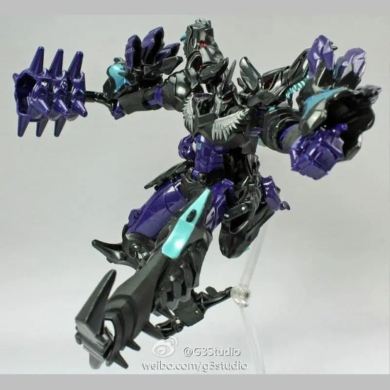 Op voorraad getransformeerd speelgoed Venue Limited Navigator V-klasse machine Dinosaurus Dark Steel Lock Action Figure Collection Gift