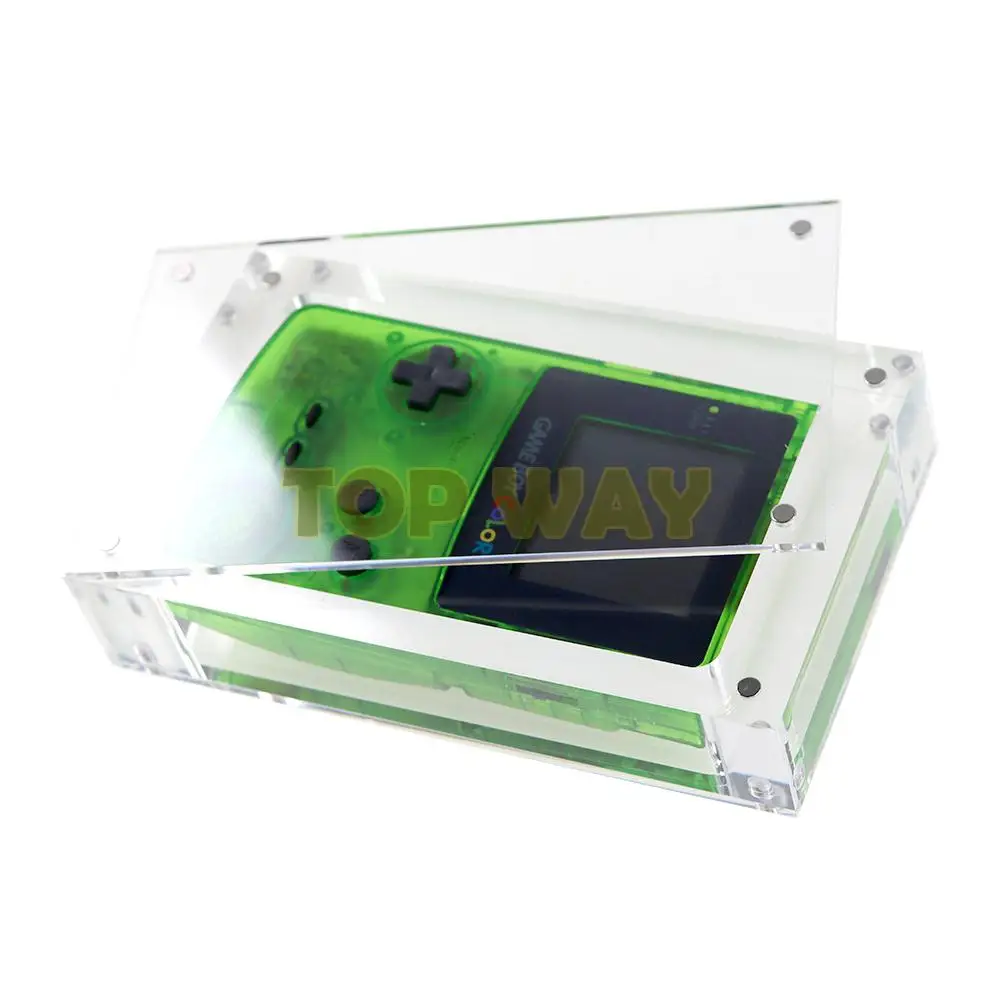 5 шт. для Gameboy Advanced GBA GBC, высокая прозрачность, акриловая магнитная крышка, коробка для хранения консоли для Game Boy Micro GBM