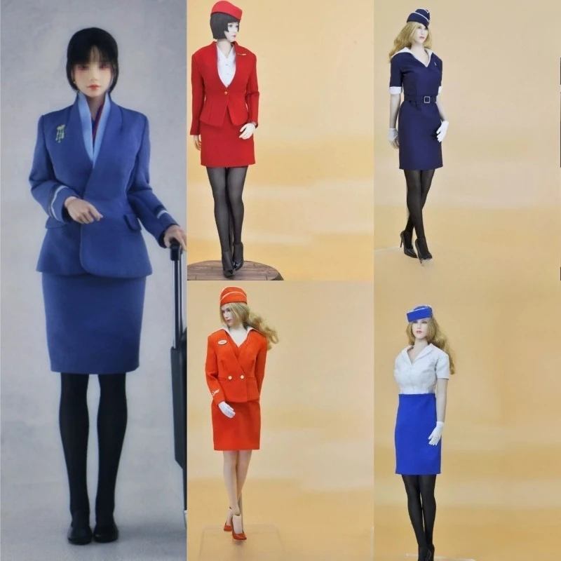 CUKE TOYS 1/6 Maßstab Verschiedene Stile Flugbegleiter-Uniform Cheongsam für 12'' Weibliche Actionfiguren Körperpuppen – Detail 1
