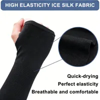 1 Pairs Arm Guard Sleeve with Thumb Hole Protective Sleeve Holders Sun UV Protection Long Arm Cover For Running Fishing Cycling 6
