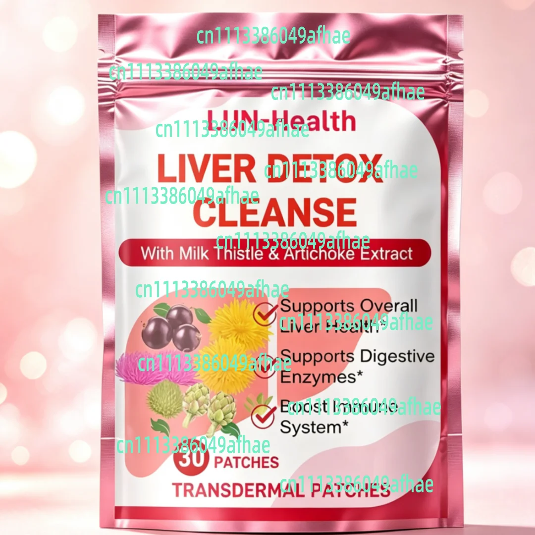 30 Patches Liver Cleanse Detox & Repair Transdermal Patches With Milk Thistle Dandelion Root For Liver