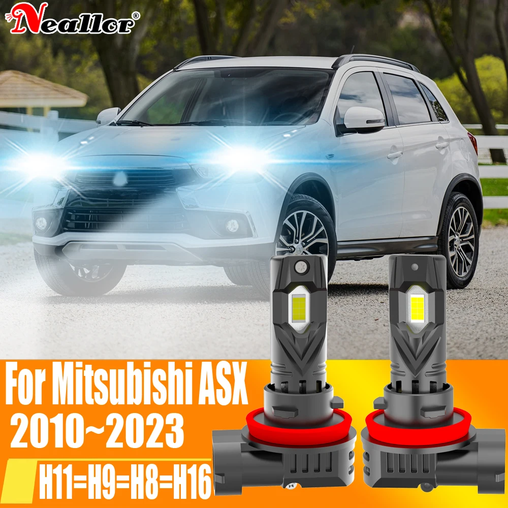 H11 Led Headlight Canbus nessun errore H9 H8 H16 lampadina per auto lampada a diodi fendinebbia bianca ad alta potenza 12v 55w per Mitsubishi ASX