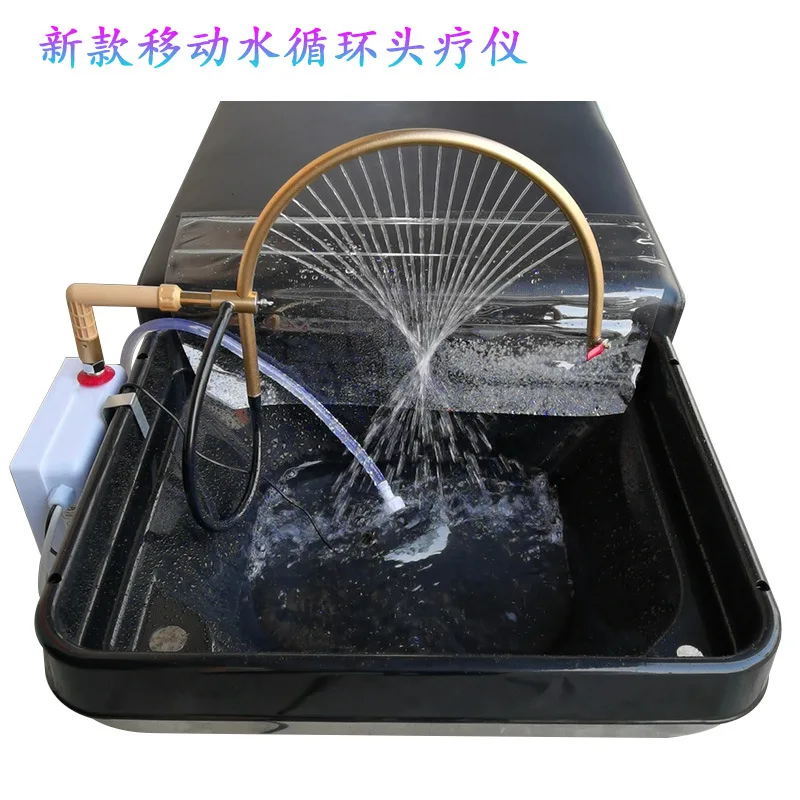 Water Circulation Head Therapy Machine Hair Washing Heating Ceramic Basin Set for Salon