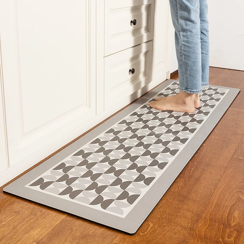 PVC Non-Slip Kitchen Mats LaundryRoom Entry Rugs Washable Waterproof And Oil-proof Modern For Kitchen Decorative Carpets