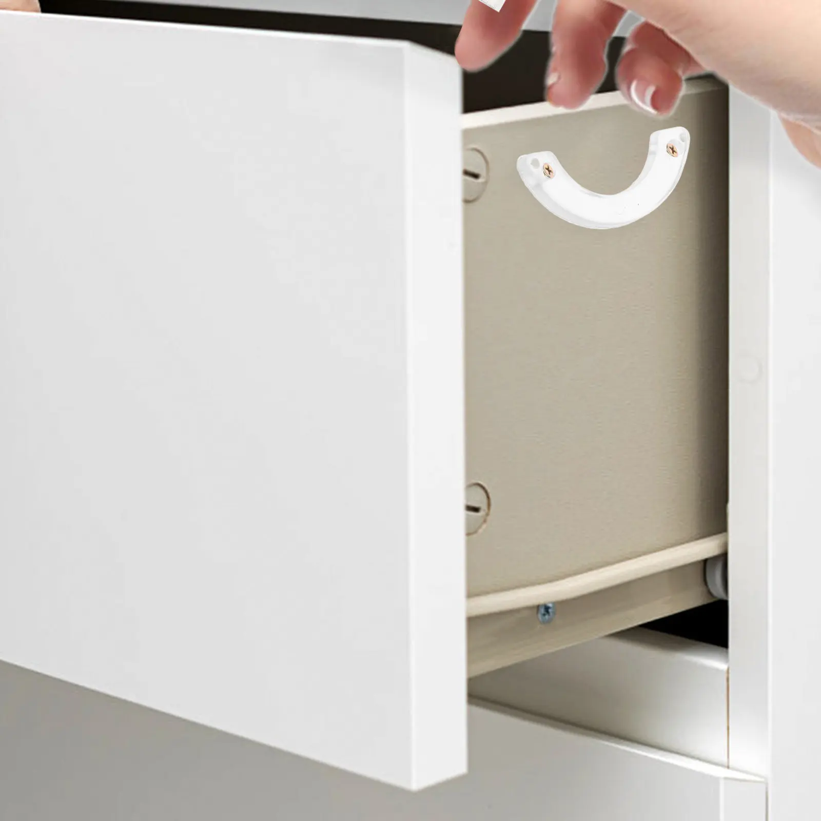 

20 шт. пластиковых ограничителей для ящиков, противоскользящие стабилизаторы для комодов, шкафов, мебели, для ремонта дна, простая установка, защита от скольжения