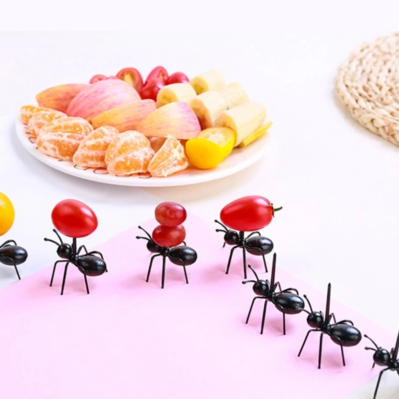 Set of 36 Ants Picks Home Entertaining Picks Fruit Picks for Parties Snacks Cake and Fruit Tableware Decoration