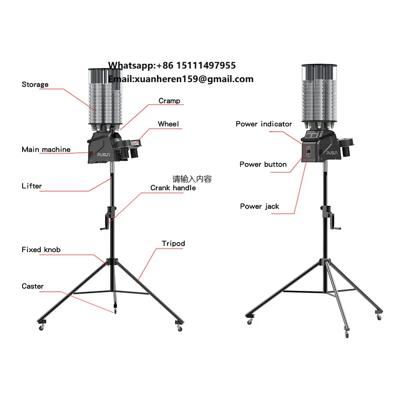 Hot Popular Smart Launcher Badminton Shuttlecock Machine Training Equipment