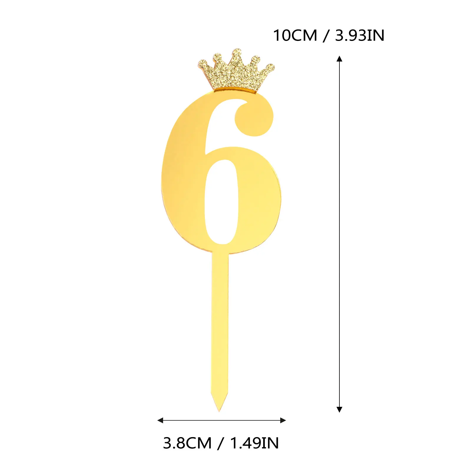 

4 Pcs Plugin Cake Toppers Figure Decoration Cupcake Acrylic Ornament