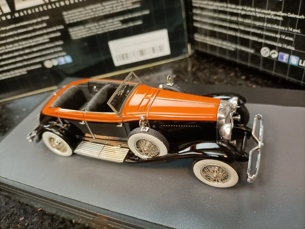 Matrix 1:43 Duesenberg J Riviera 1934 Vintage Car Simulation Limited Edition Resin Metal Static Car Model Toy Gift