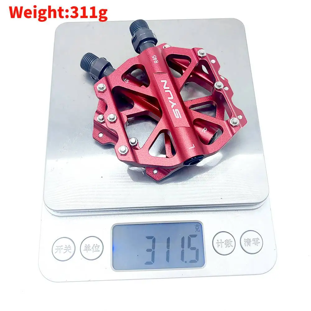 SYUN Colors Bicycle pedal ultra light 3 sealed bearings 9/16 aluminum alloy mountain bike pedals MTB road bike Parts accessories - Image 6