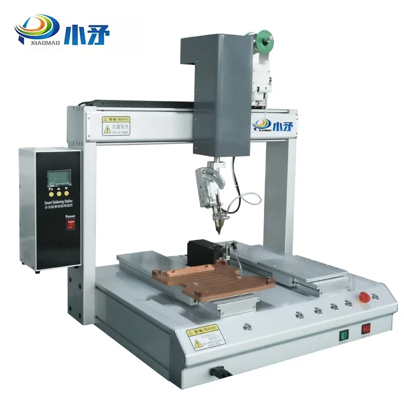 Custom Configuration PCB Board Solder Robot Dip Strips Spot Welding Four Axis Automatic Soldering Machine