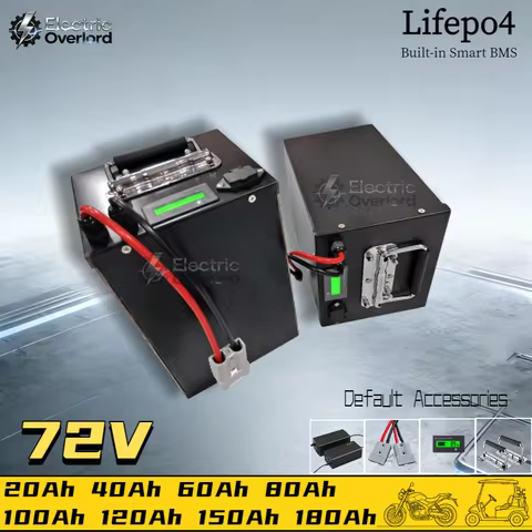 A+ Lifepo4 Lithium Battery BMS for 72V Electric Vehicle - Inverter EV Scooter Tricycle Caravan Various Ah Sizes 20ah-180ah