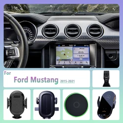 For Ford Mustang 2015 2016 2017-2021 Car Phone Holder Wireless Charging Magnetic Phone Holder Car Magsafe Support Accessories