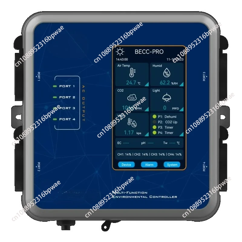 

Climate Controller Humidity Temperature Sensor Light APP Remote Control Indoor Grow Tent Hydroponic Climatic Chamber