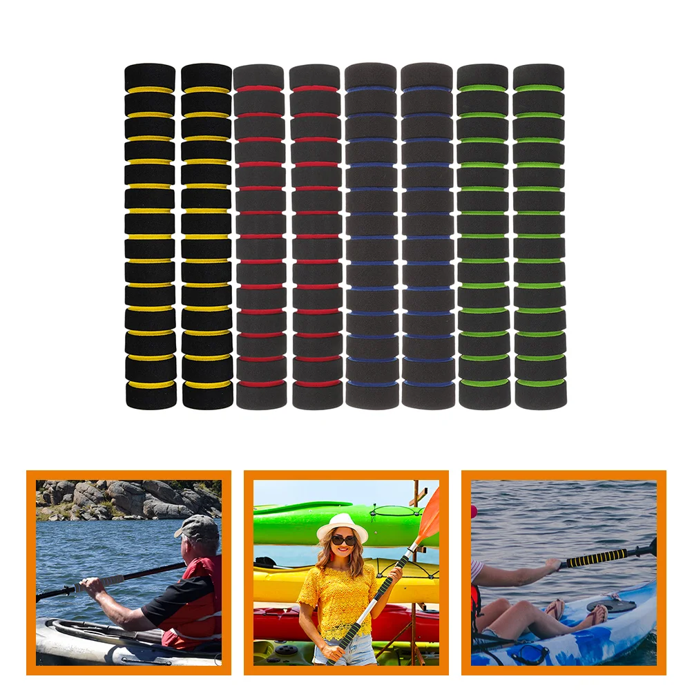 

4 Pairs Colorful Handlebar Cover Anti-slip for Paddle Kayak Covers Wraps Canoes Professional Grips