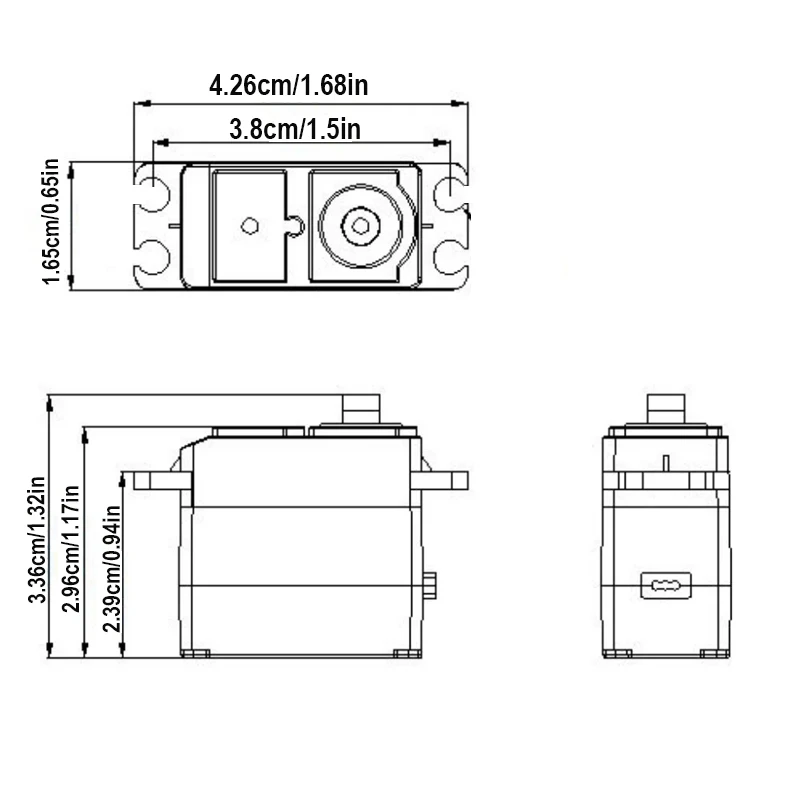 JX PDI-2205MG MJX 14210 14209 4.6KG 22G Metal Gear Digital Servo 3 Wires For Riaaria 1/12 14 RC Car FY01 SB1508 Upgrate Parts