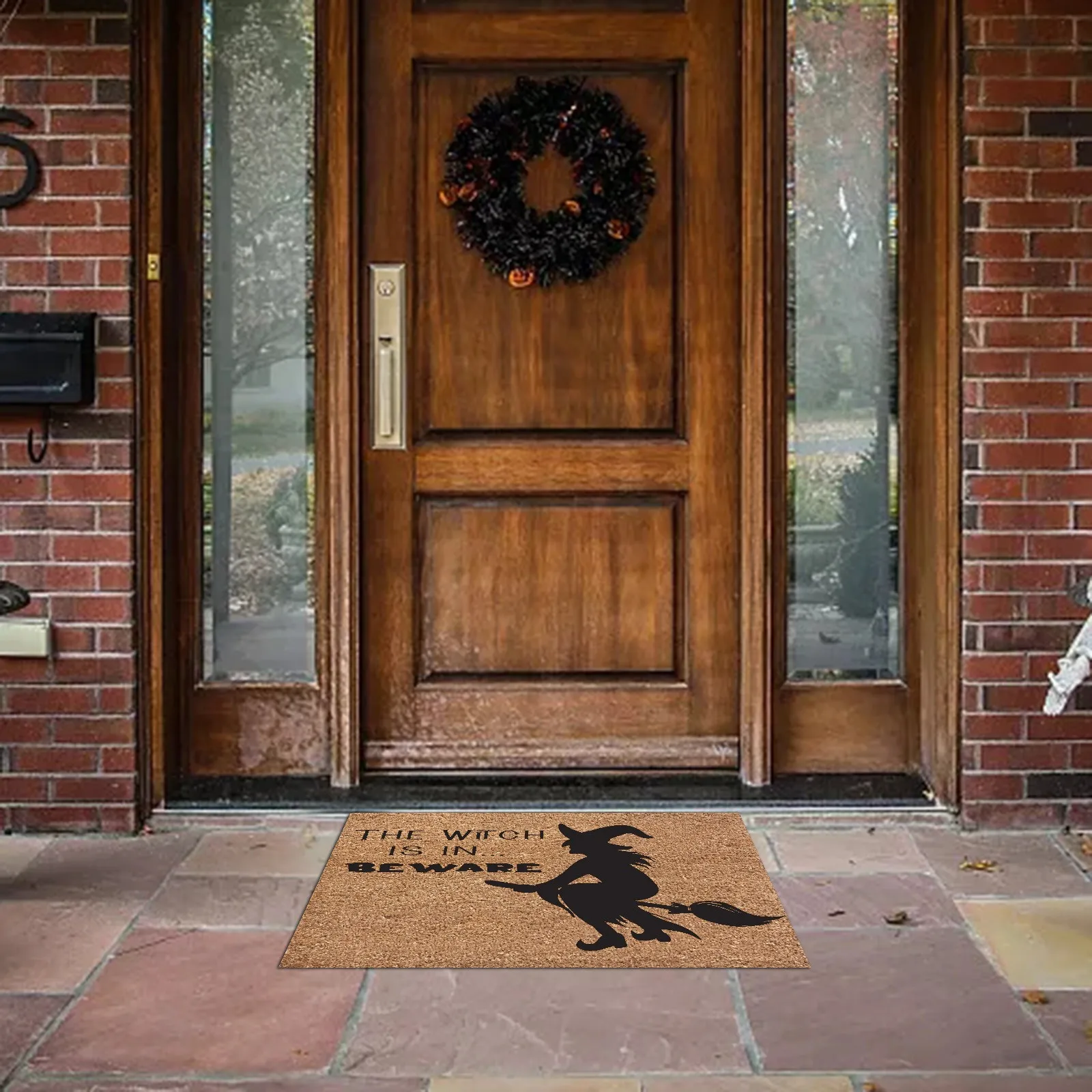 

Halloween Doormat Scary Welcome Door Mats Holiday Party Decorating Non Slip Rubber Washable Durable Easy To Clean Entry Mat