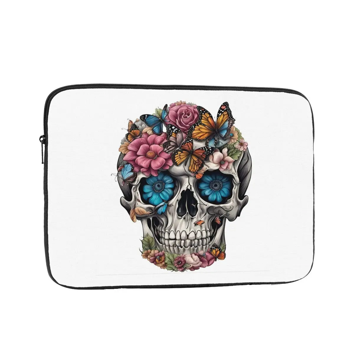 

Чехол для ноутбука с цветочным принтом сахарного черепа 10, 12, 13, 15, 17 дюймов, сумка для ноутбука, противоударный чехол для планшета, сумка