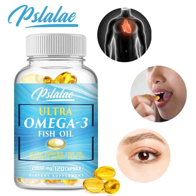 Omega 3 Fish Oil Supplement 2000 Mg - Supports Eye, Heart and Joint Health, Improves Absorption and Enhances Immune Function