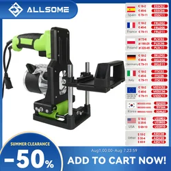 Allsome-2 in 1 목공 슬로팅 기계 브래킷, 목재 트리밍 기계 브래킷, 알루미늄 합금 목재 트리머 라우터 지원