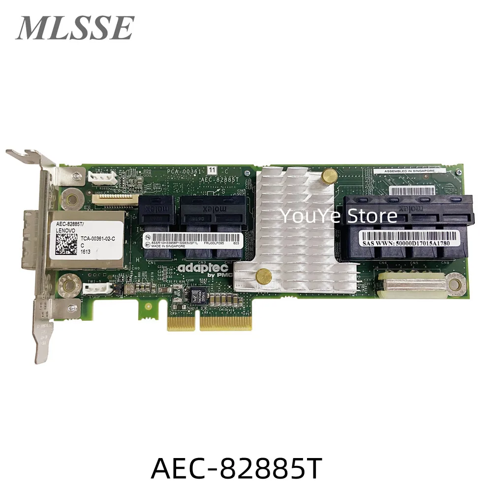 Original For Lenovo Adaptec AEC-82885T 2283400-R 12Gbs SAS 36-port Expansion Card 00LF095 100% Tested Fast Ship