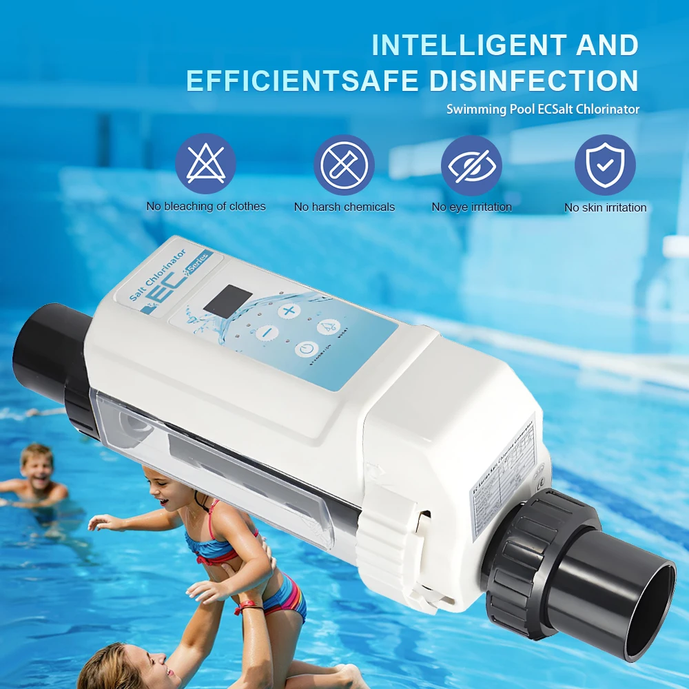 Pool Electrolysis Salt Chlorine Machine All-in-one Efficient Pool EC Salt Chlorine Machine Pool Electrolysis Salt Sterilizer