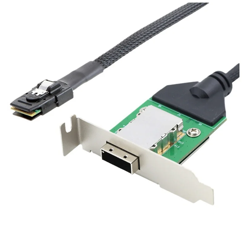 

Внутренний хост HD Mini SAS до SAS HD SFF-8088 гнездо с низким кронштейном для подключения к кабелю-переходнику жесткого диска