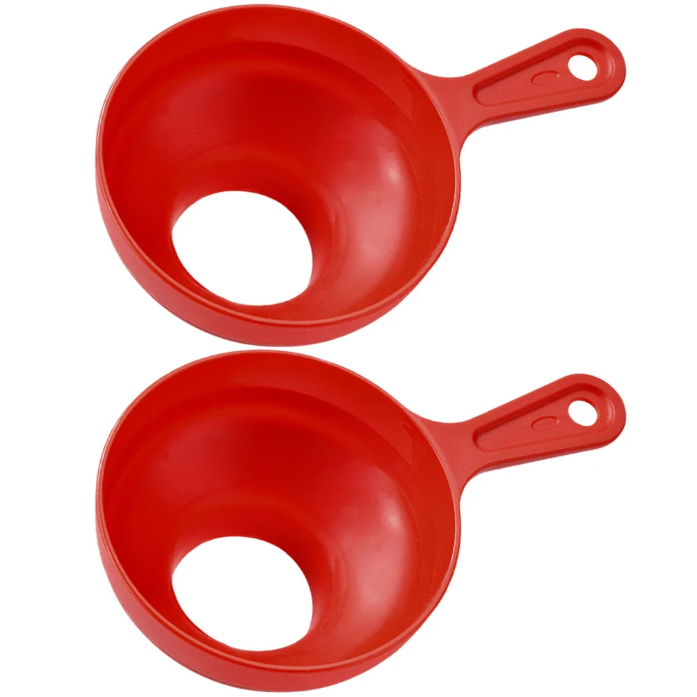 

2Pcs Plastic Jam Funnel Wide Mouth Bottles Jars Easy Clean Kitchen Tool Oil Juice Transfer Dry Liquid Ingredients