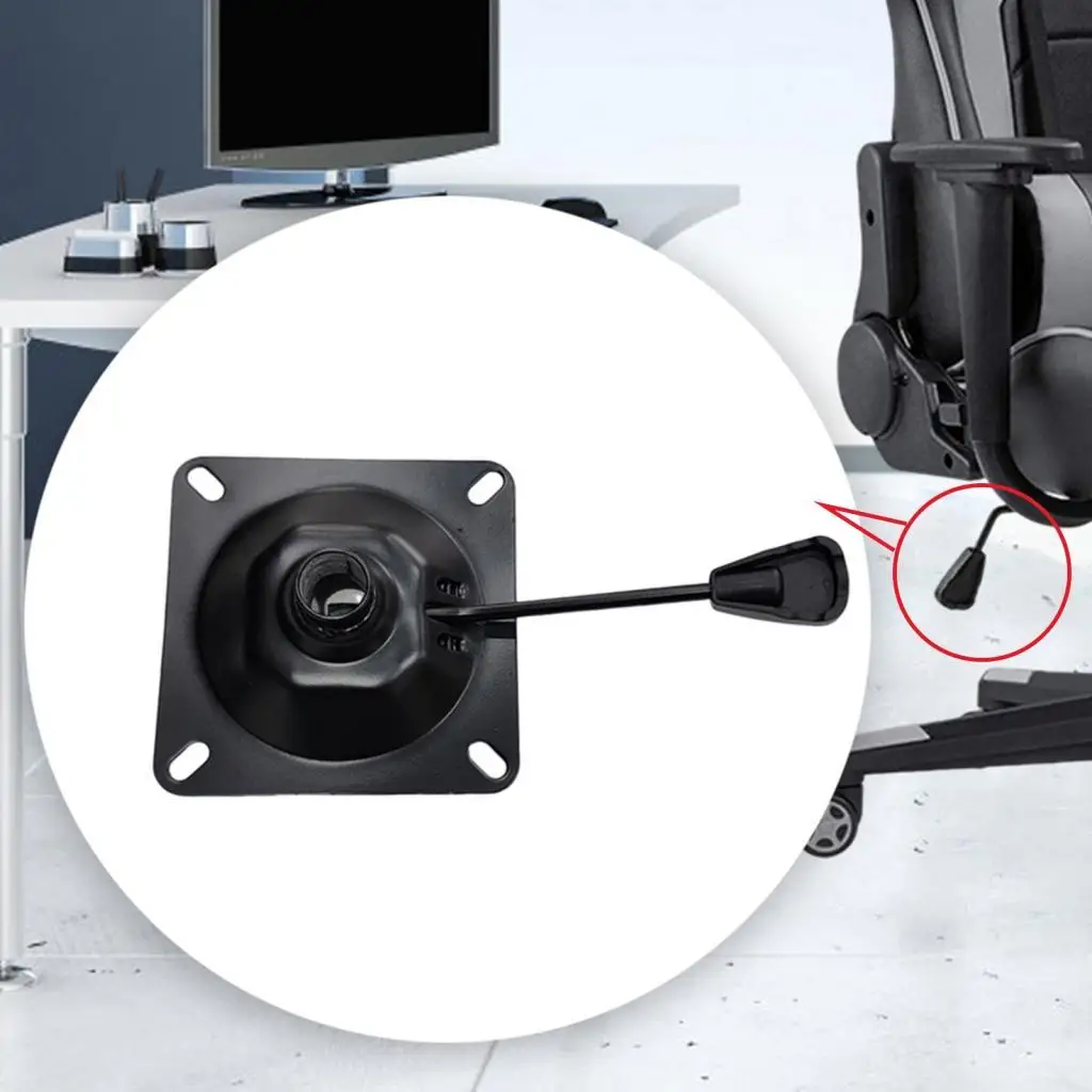 

Office Chair Tilt Base Heavy Duty Swivel Plate Lift Handle for Computer Gaming Chair Bar Stool Home