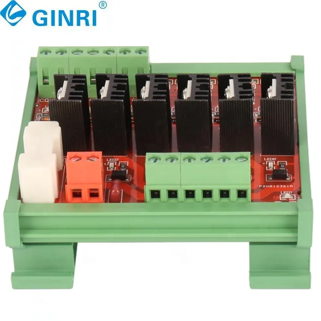 3 قطعة 6 قناة 24VDC PNP MOSFET القياسية DIN السكك الحديدية شنت الترانزستور وحدات مكبر للصوت مجلس ل PLC