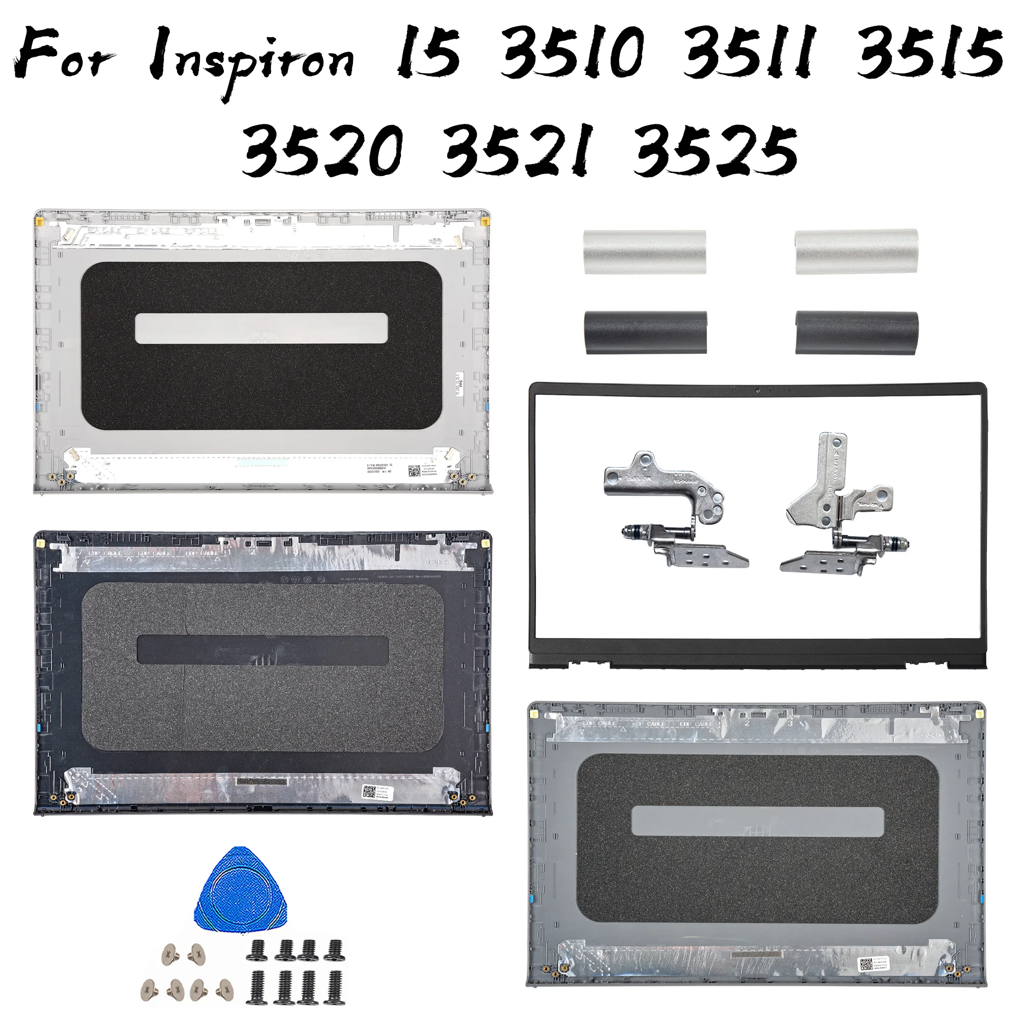 

Parts For Inspiron 15 3510 3511 3515 3520 3521 3525 LCD Back Cover Bezel/Hinges hinge cover Repair 15.6inch 0DDM9D/0T4MT1/00WPN8