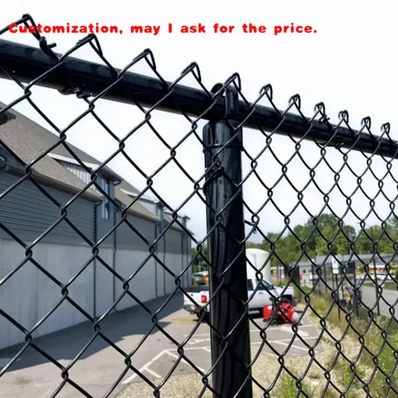 

custom.Low Price Easy Assembled Green PVC Removable Chain Link Soccer Field Fence Sport Ground Stadium