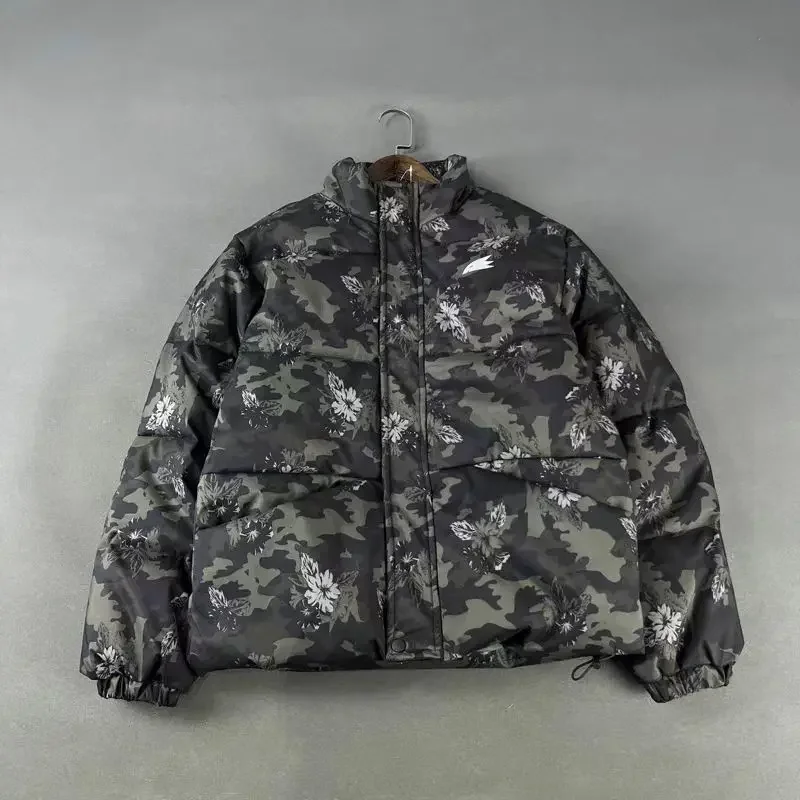 Heren winterjas camouflage katoen gewatteerd winddicht waterdichte jas dikker warm casual losse gewatteerde jassen herenkleding