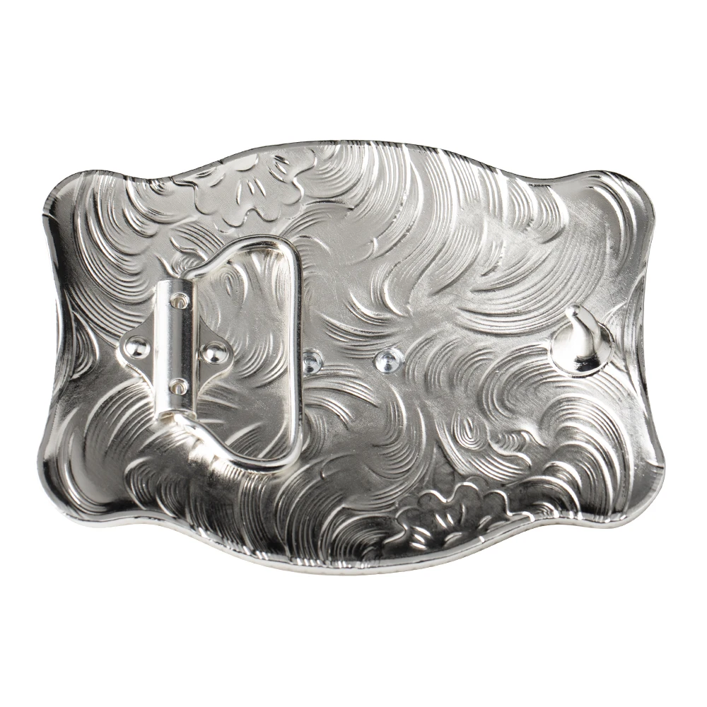 Golden Horse Belt Buckle Double Color Cowboy Big