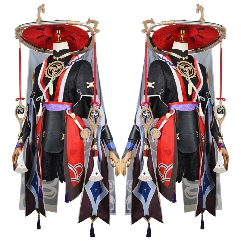 Gioco Genshin Impact Scaramouche Cosplay Genshin Impact Costume Wanderer Parrucca Set di scarpe Anime Halloween Party Cosplay Uniforme @ 0Z