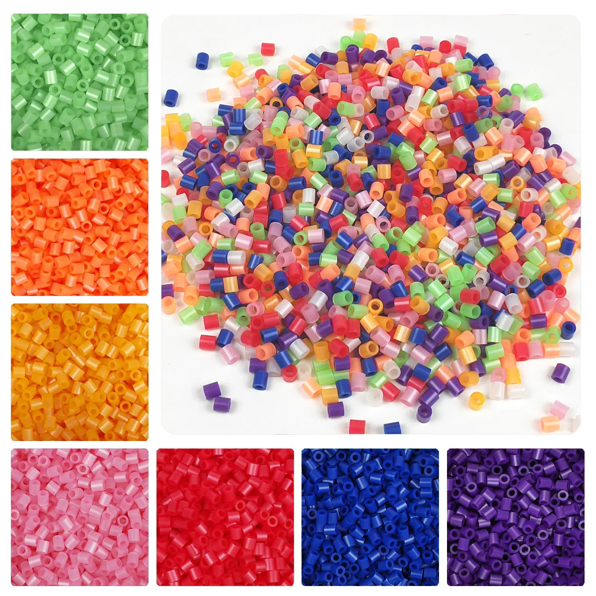 

YantJouet 5mm Beads 1000pcs Pearl Color Iron Beads for Kids Hama Beads Diy Pixel Puzzles High Quality Handmade Gift Toy