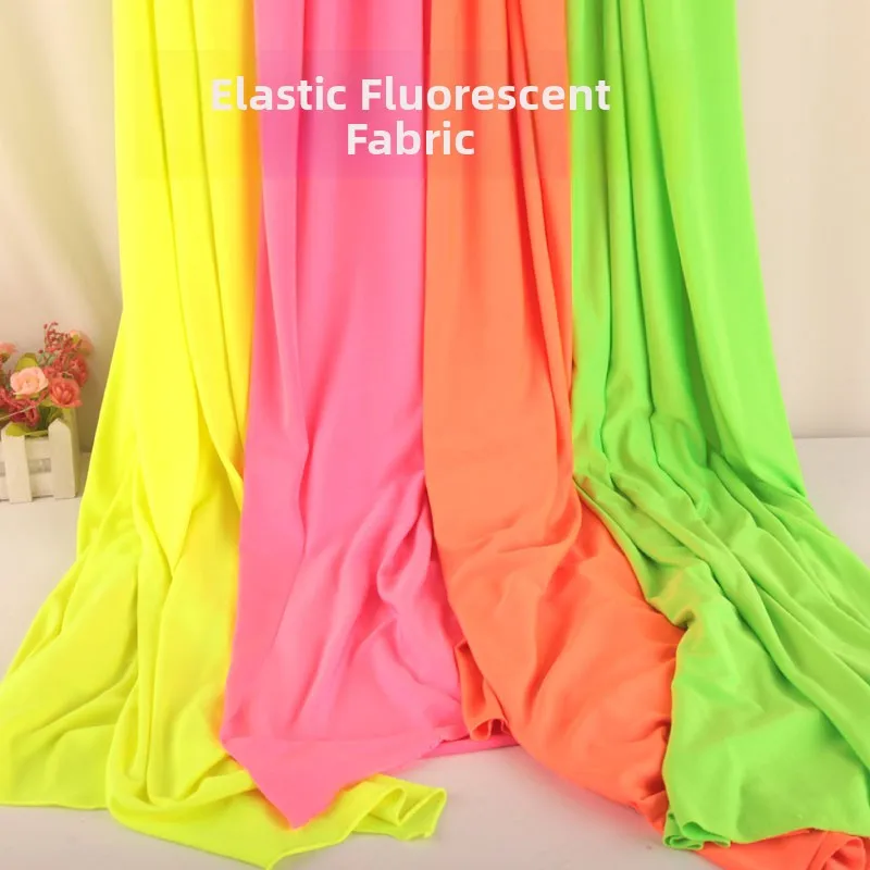 

Elastic Fluorescent Fabric for Dance Costume Stage Costume Nightclub Bar Scene Design DIY Craft Fabric from China Mainland