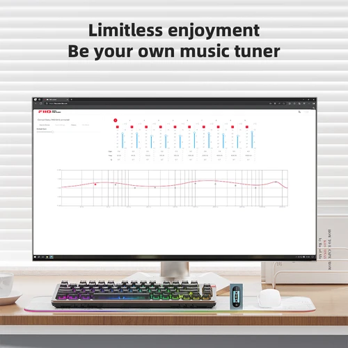 Imagen 2 del producto FiiO KA15 Amplificador de auriculares USB DAC portátil Dongle USB con salida de auriculares de 3,5 mm y 4,4 mm