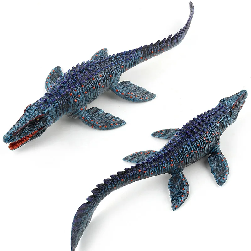 33cm Sea King Mosasaur Action Figure Animal Model Dinosaur Dragon Figurine Jaw Movable Kids Toy