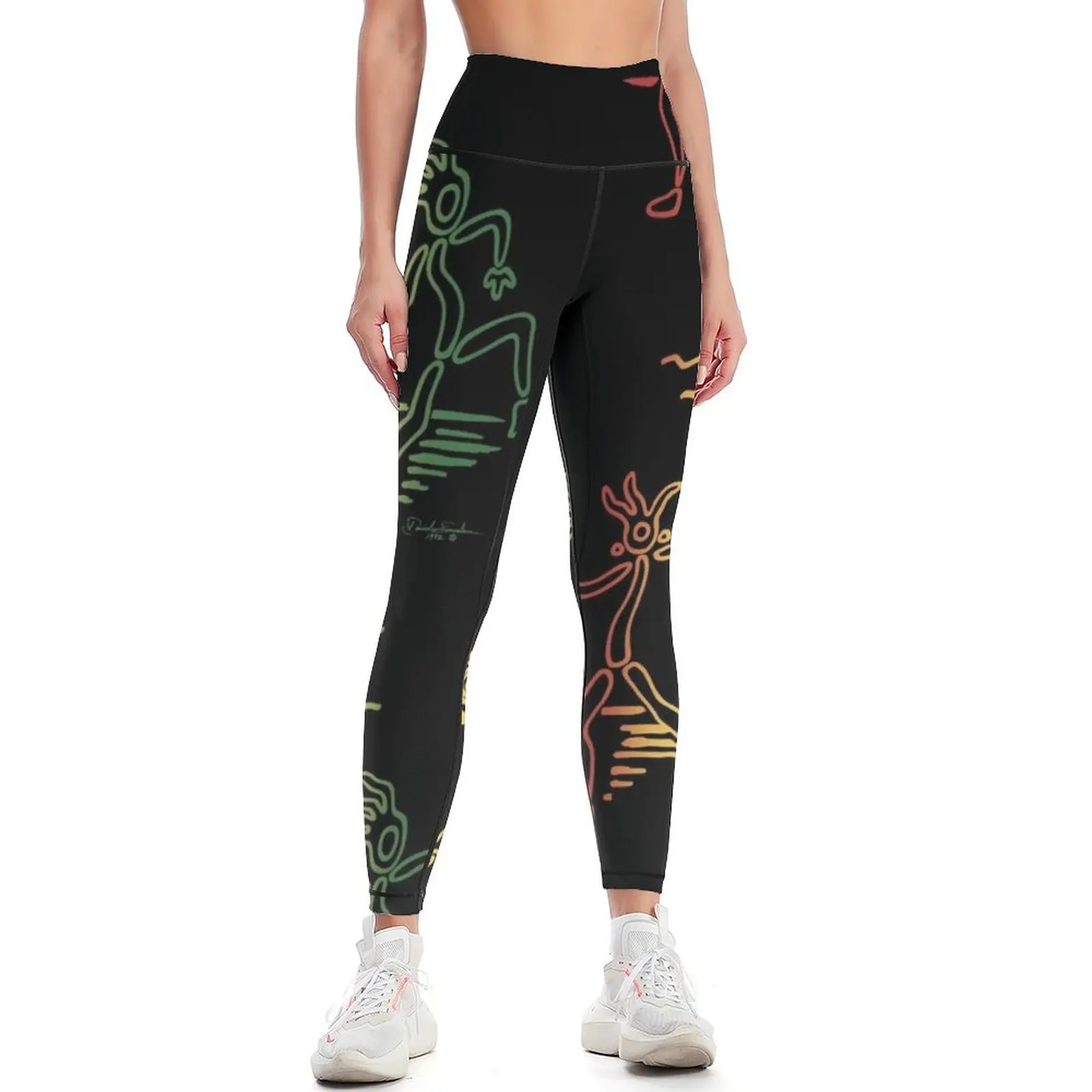 

Rastafarian colored sun dancers Leggings for girls sportswear gym Womens Leggings