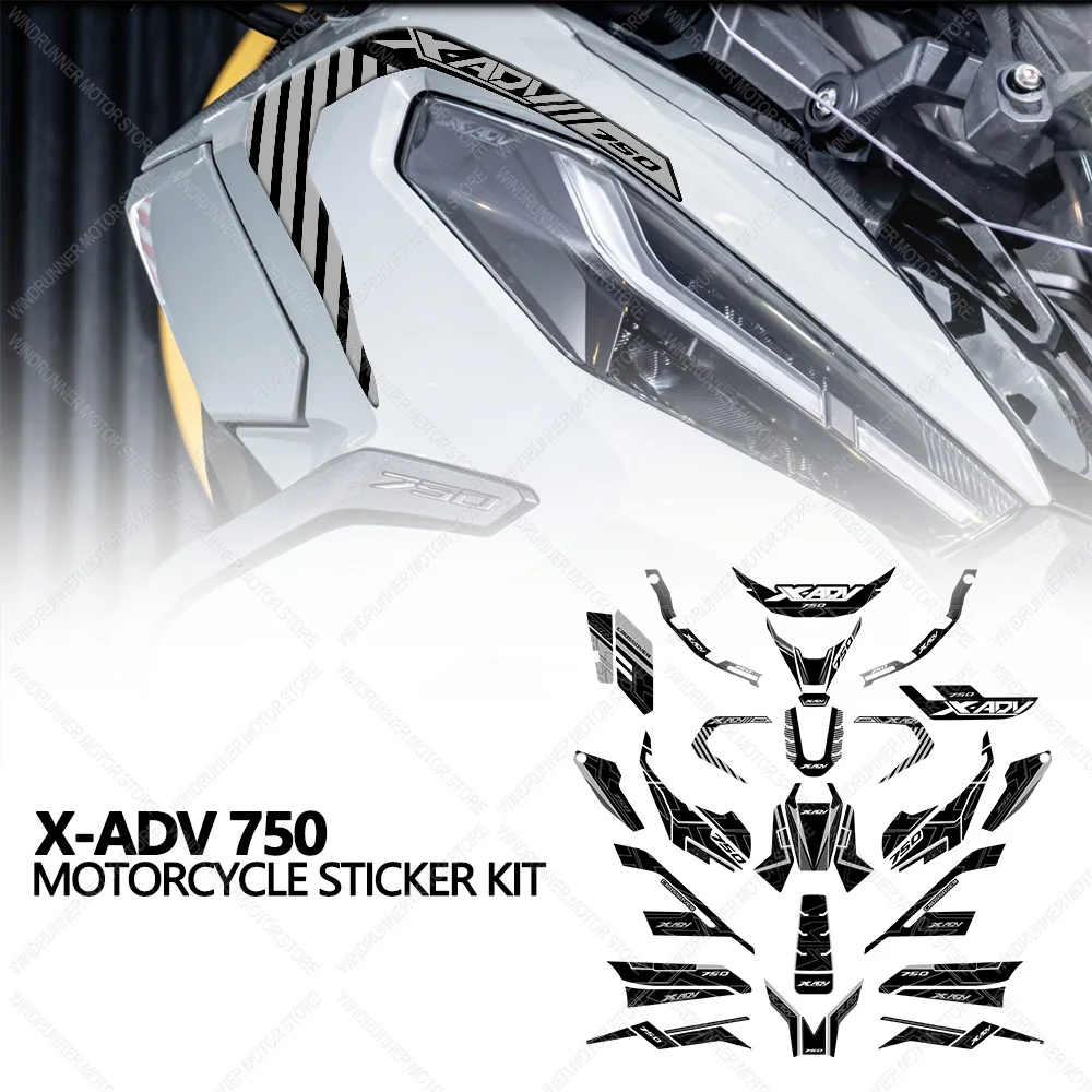 Pour x-adv 750 X-ADV750 Moto Étanche Protection Autocollant précieux Pad Autocollants kit 3D Élection xy Résine De Protection Autocollant