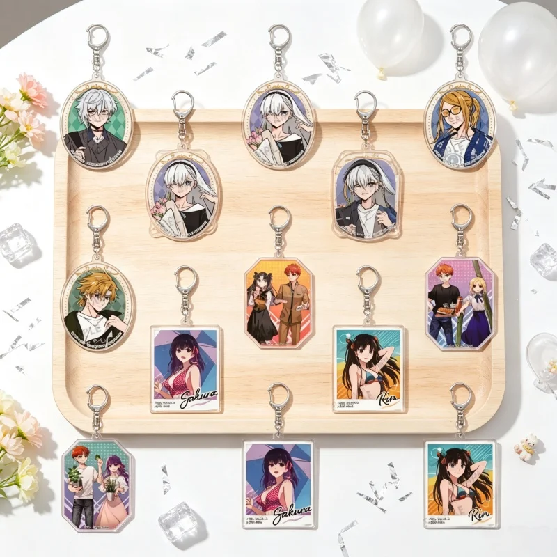 Anime FateGrand Order Keychain Anastasia New style Acrylic Keychain Bag Pendant hristmas Gifts 6CM Bag Charm FACTORY STORE