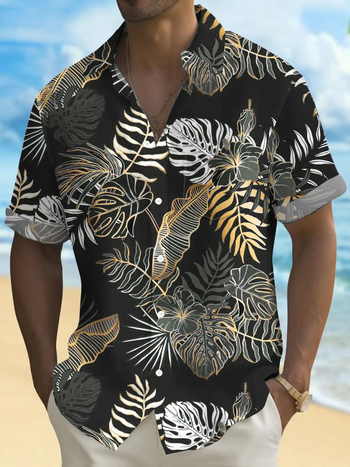 Camisa hawaiana con estampado 3D de dibujos animados para hombre, camisa holgada de manga corta con solapa y botones, ideal para vacaciones, verano, novedad de 2024